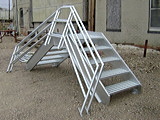 GALVANIZED CONTAINMENT WALL STAIRWAY